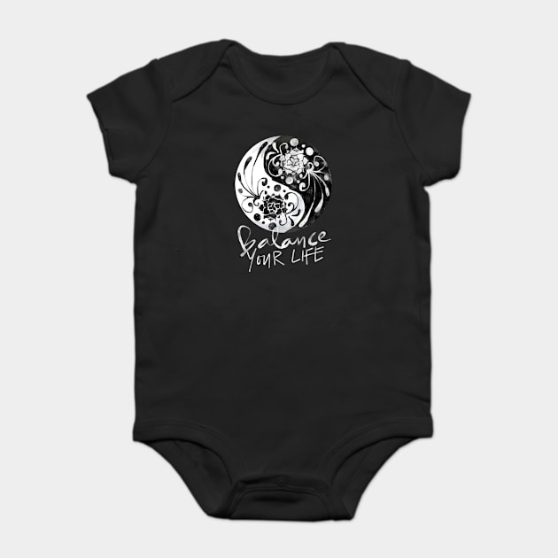 Balance Your Life Baby Bodysuit by Om That Shop